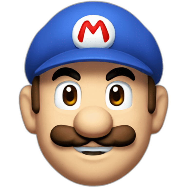 Mario tête mario emoji