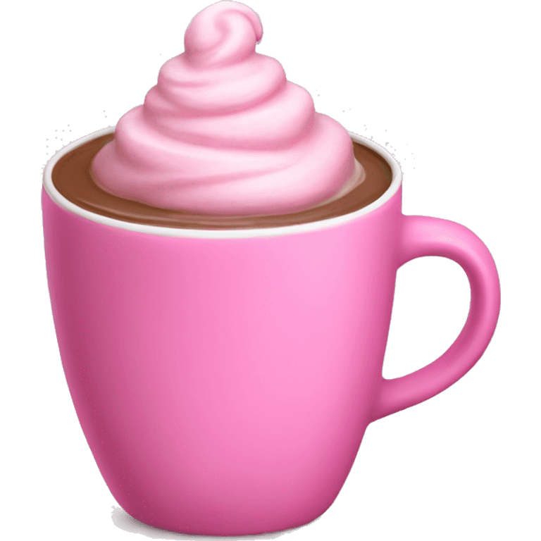 Pink hot chocolate  emoji