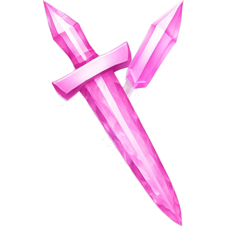 Light pink crystal dagger emoji