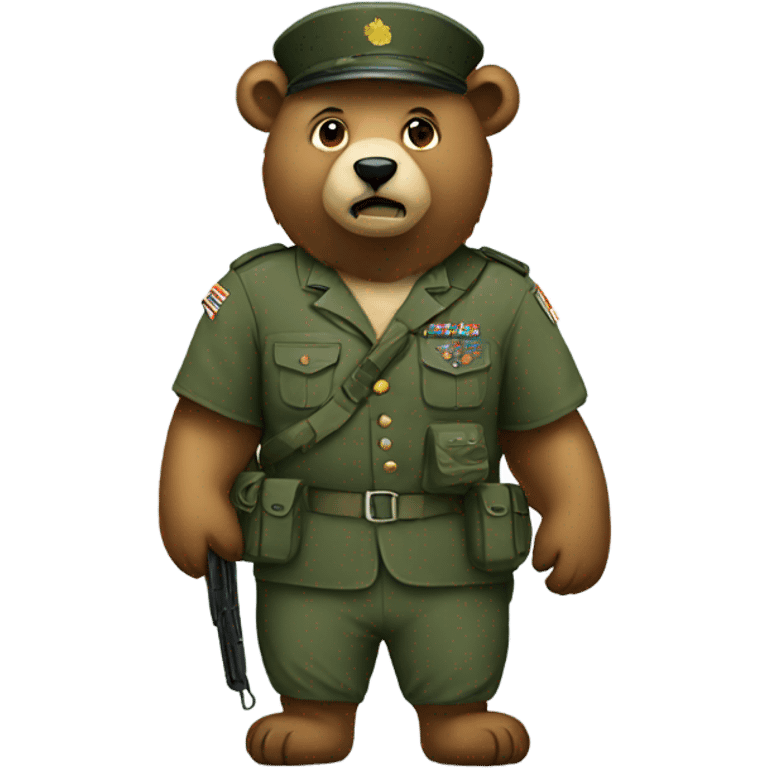 military bear emoji