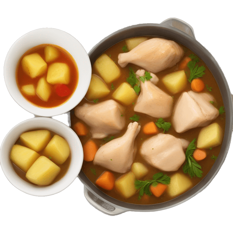 chicken chunk stew with potatoes emoji