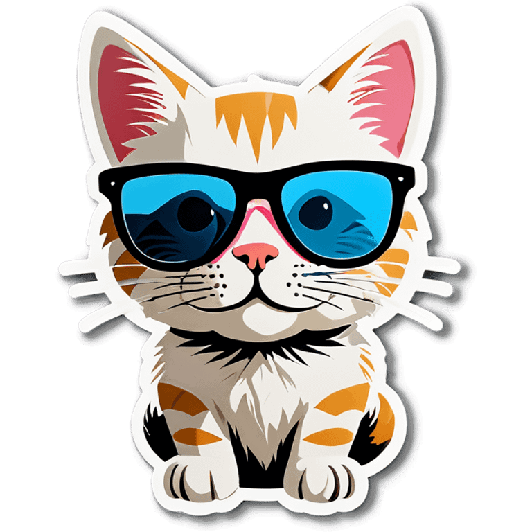 Cat with sunglasses emoji