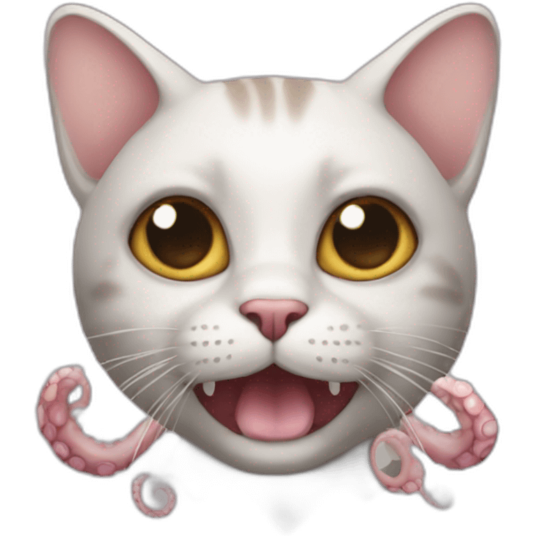 cat with octopus body emoji