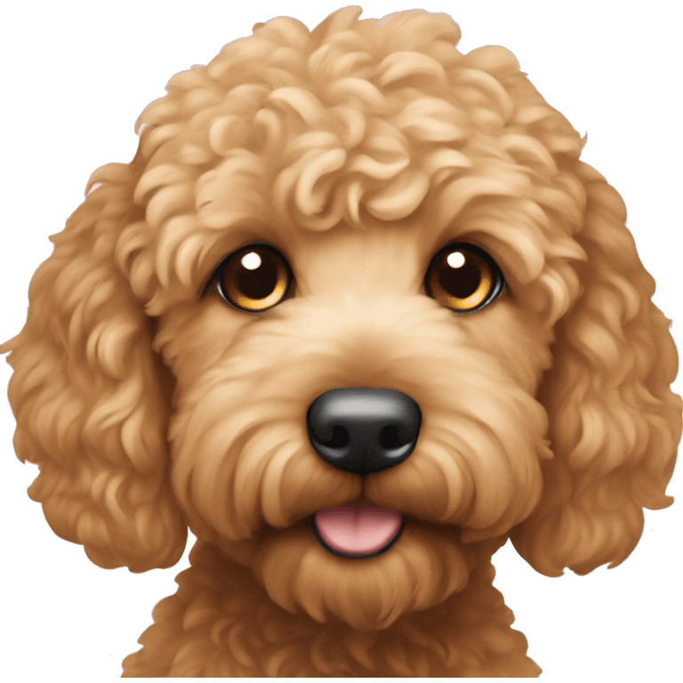 Mini goldendoodle emoji