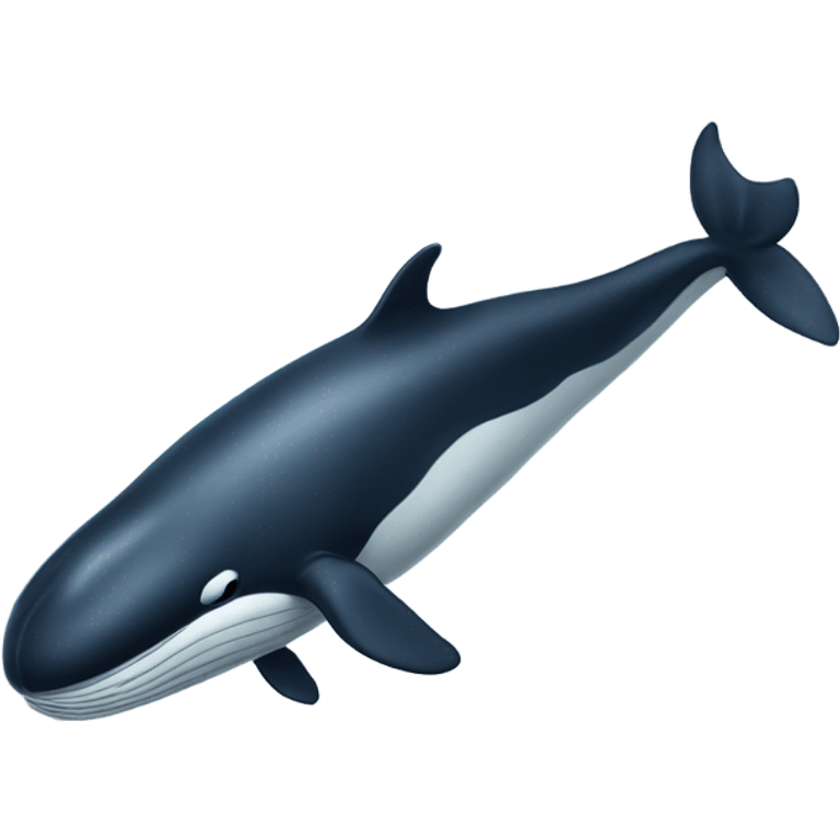 Deep sea whale no fin  emoji