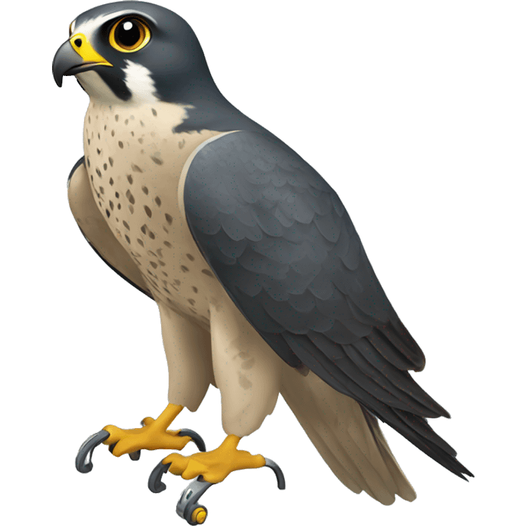 peregrine falcon with controller emoji