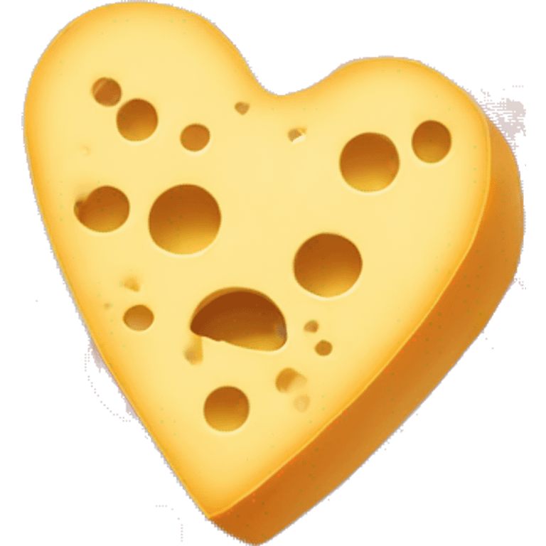 Cheese heart emoji