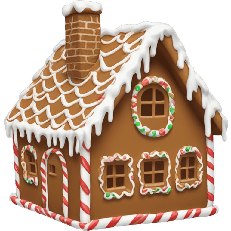 gingerbread house emoji