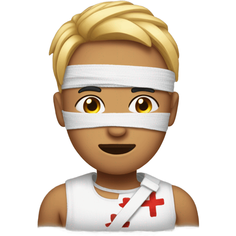 wounded and bandaged emoji