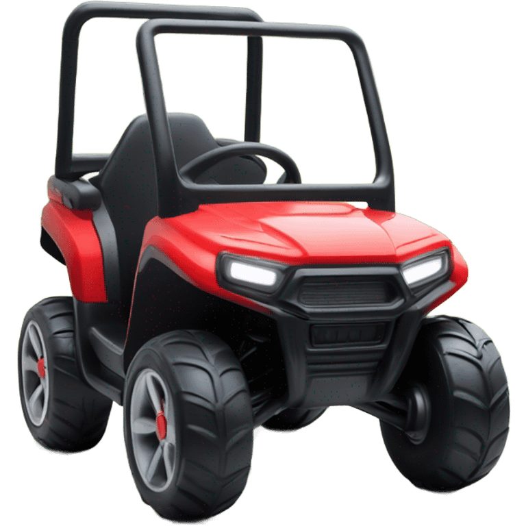 birthday gift red ride on toy UTV for kids emoji