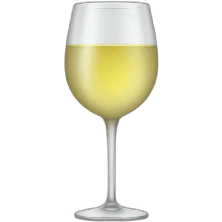 Glass of white wine emoji