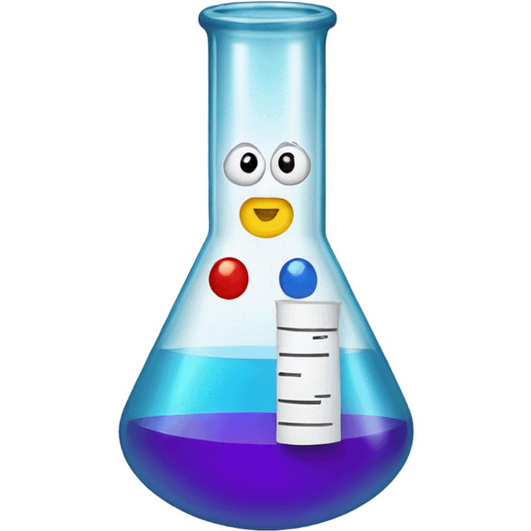 smiling chemistry test tube  emoji