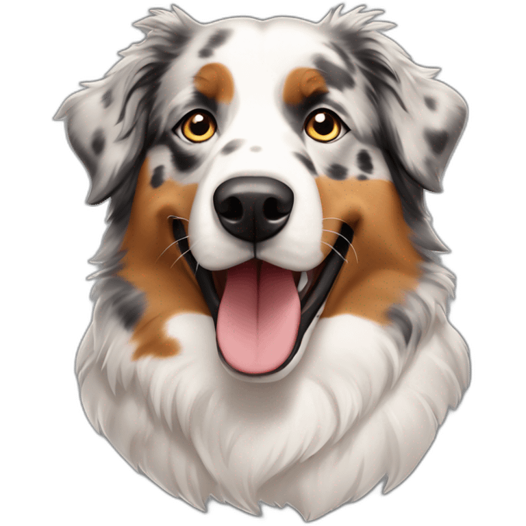 Australian Shepherd hellbraun gefleckt emoji