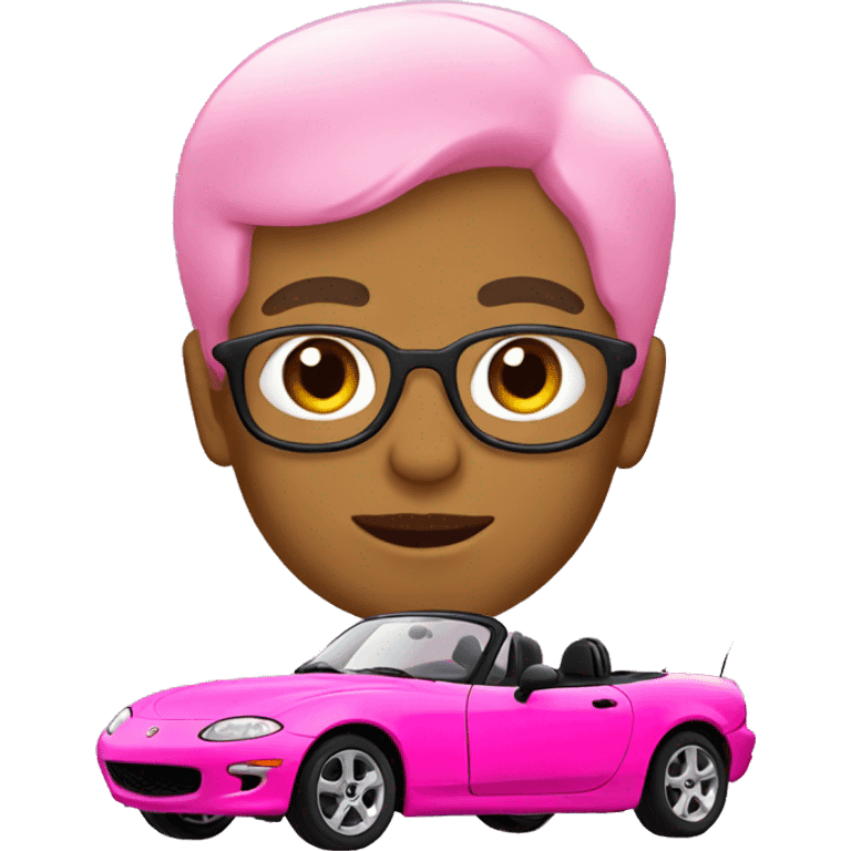 pink miata emoji