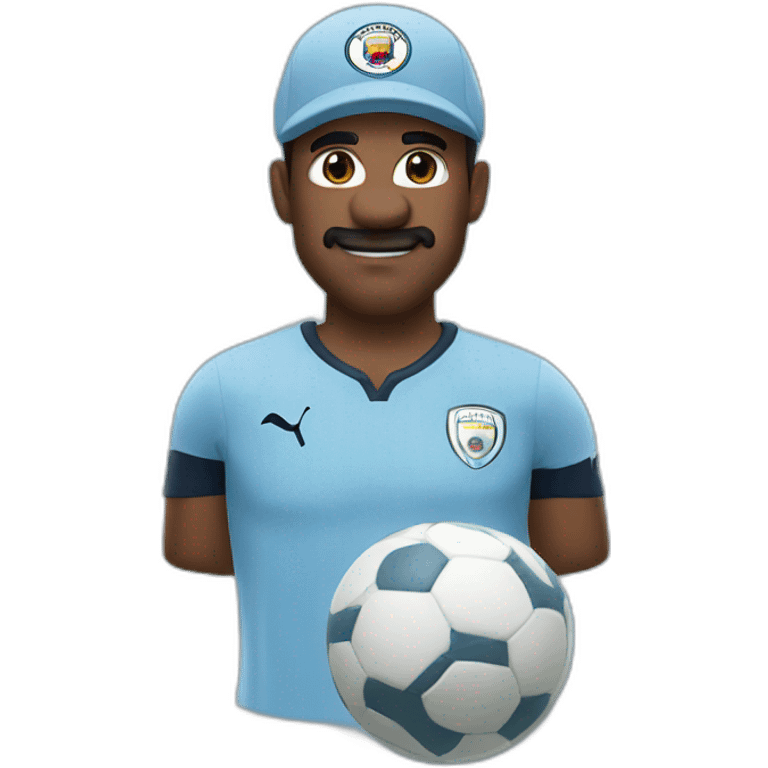 mario in manchester city jersey emoji