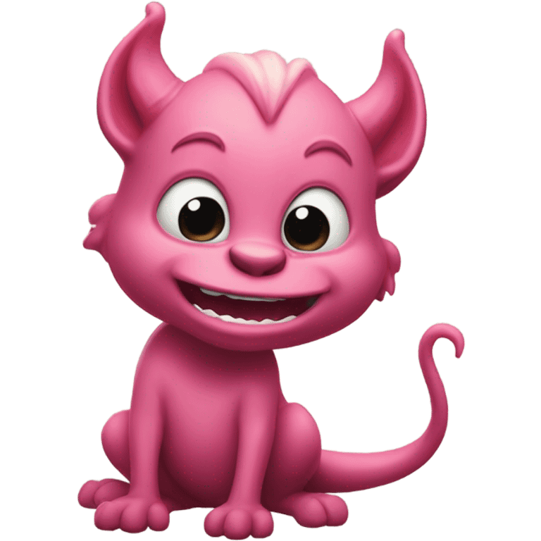 Pink devil  emoji