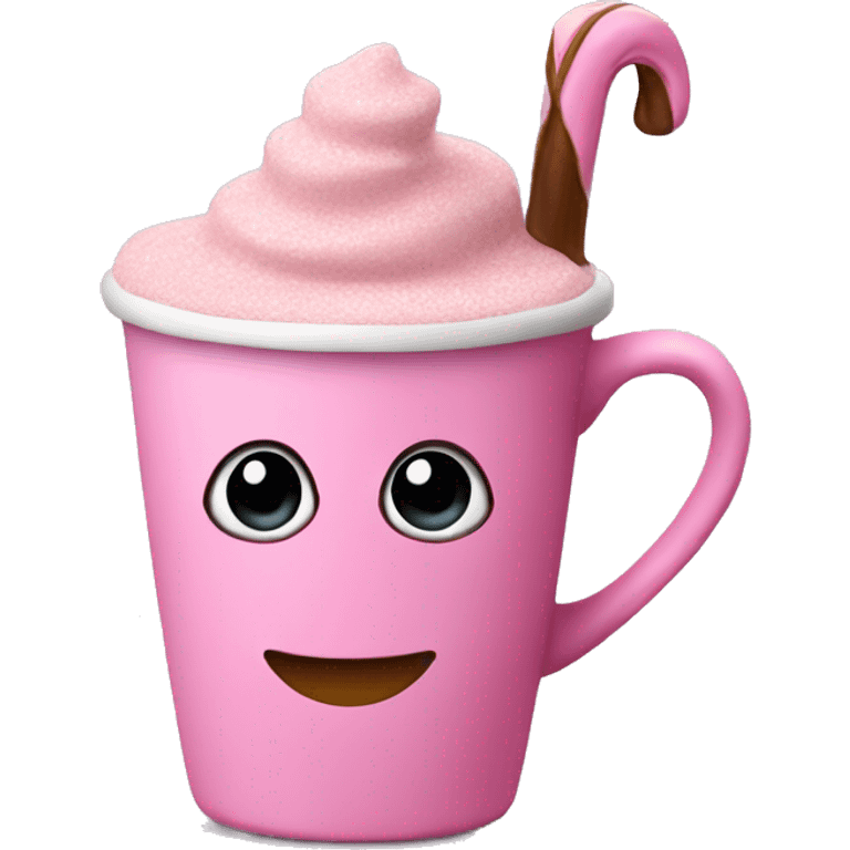 Pink hot chocolate  emoji