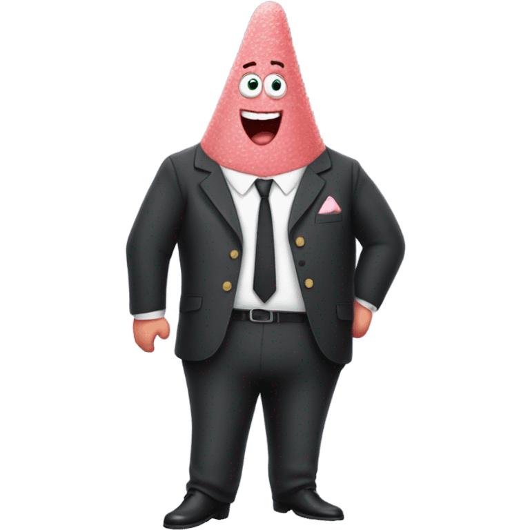 Patrick star in a suit emoji