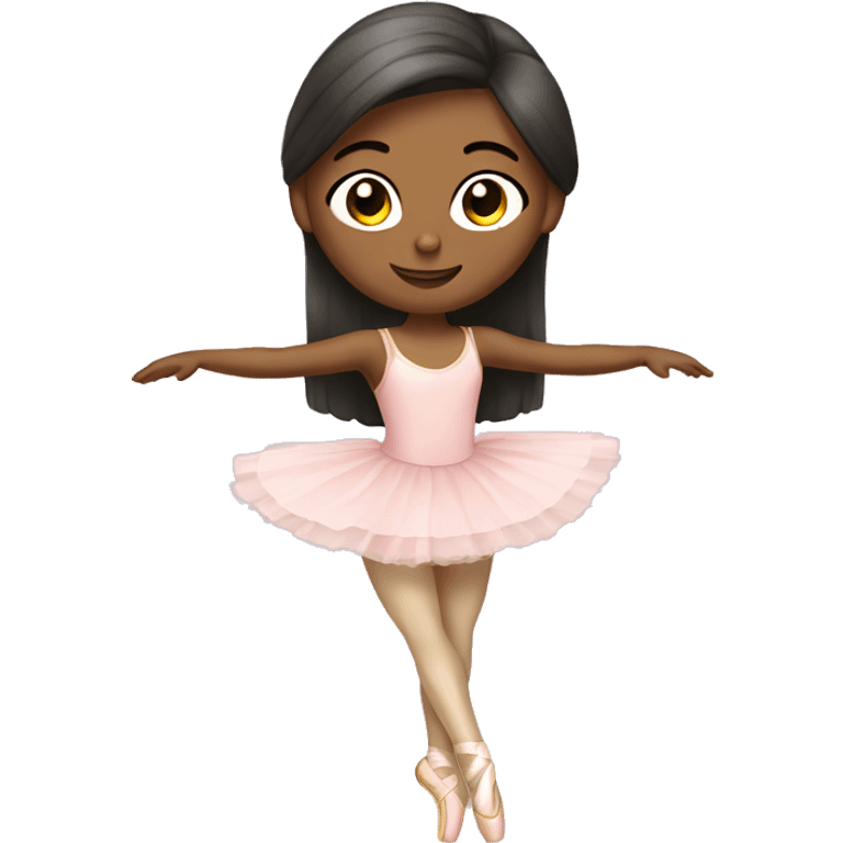 Ballet girl with pointe shoes emoji