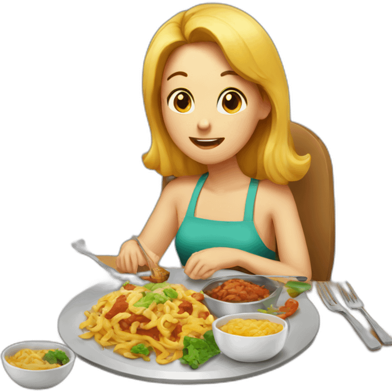 eating food cooked by wife emoji