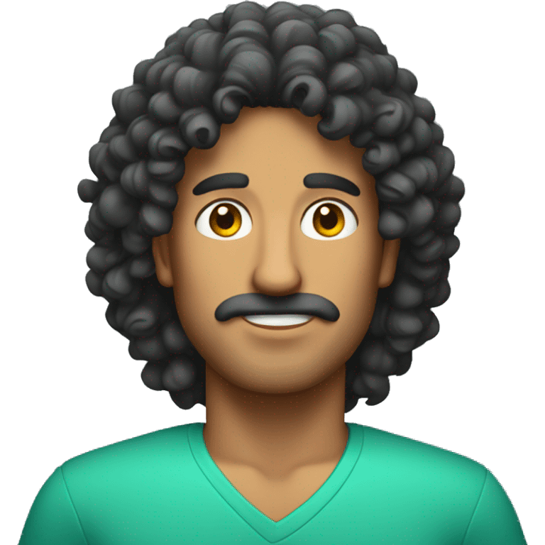 a mexican man with big curly hair  emoji