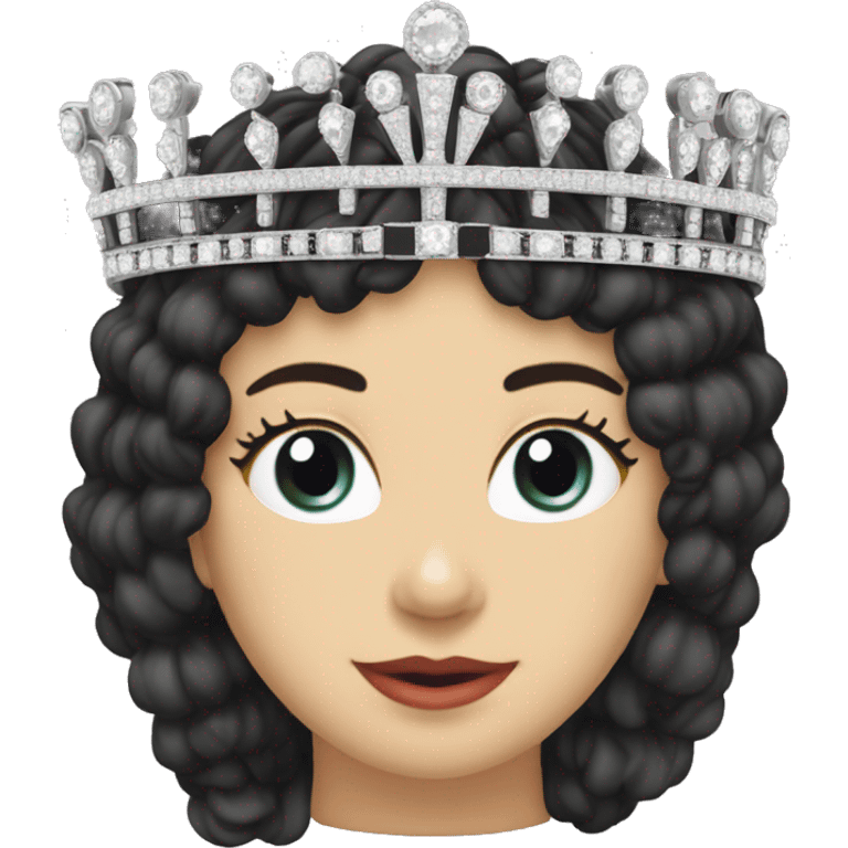 queen mary’s fringe tiara emoji