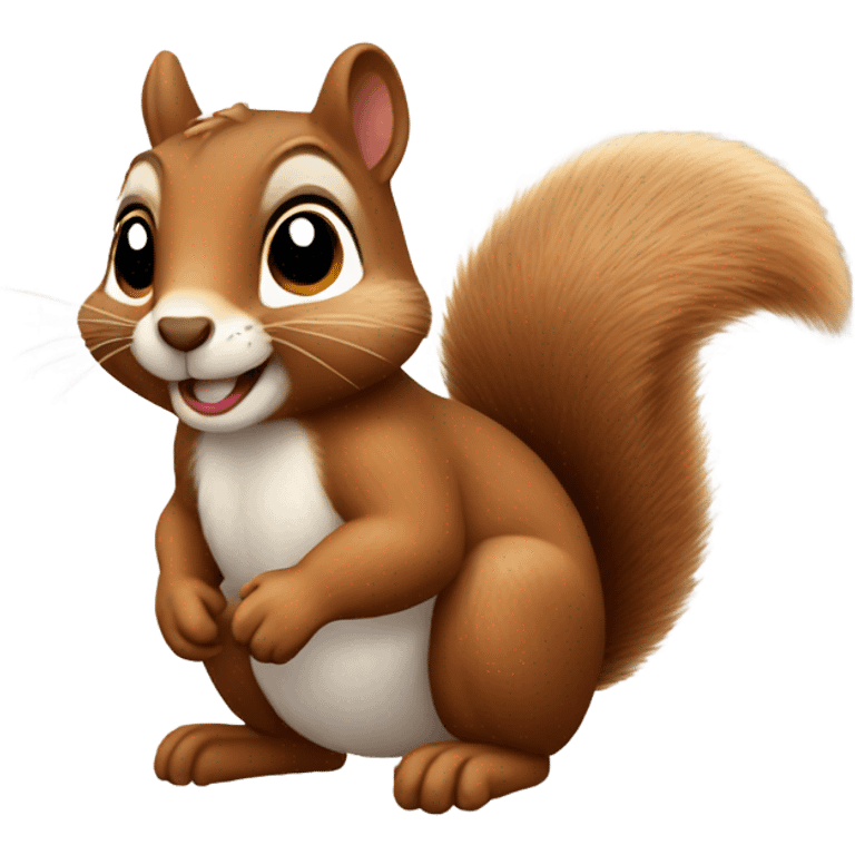 Squirrel sparkle emoji