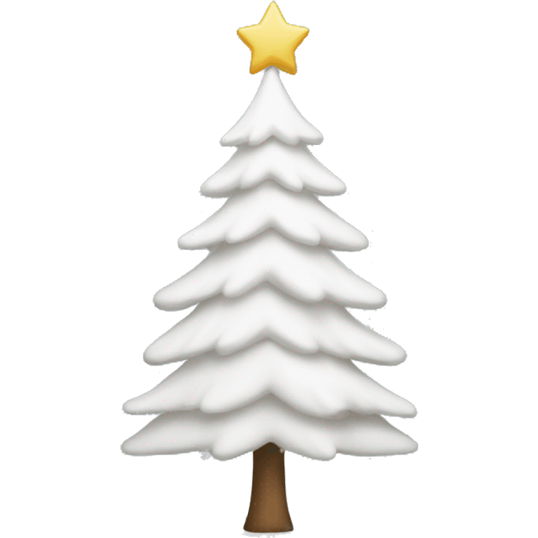 White christmas tree emoji