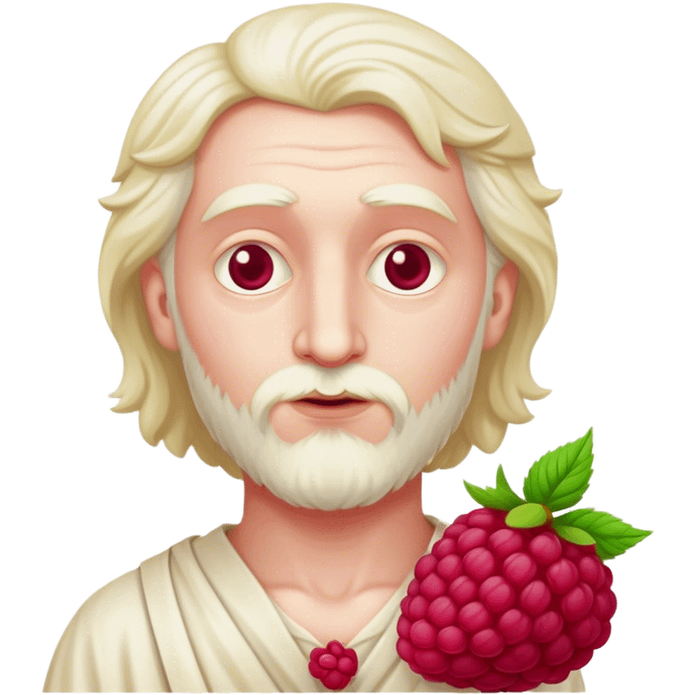 A raspberry philosopher itself  emoji