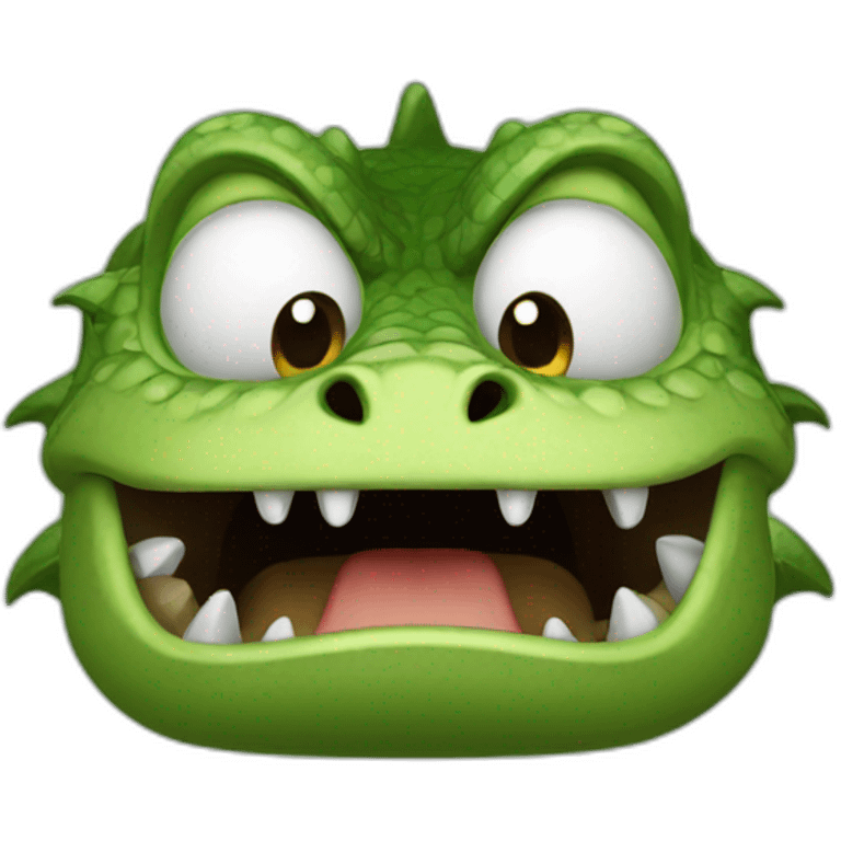 angry Lizard face  emoji