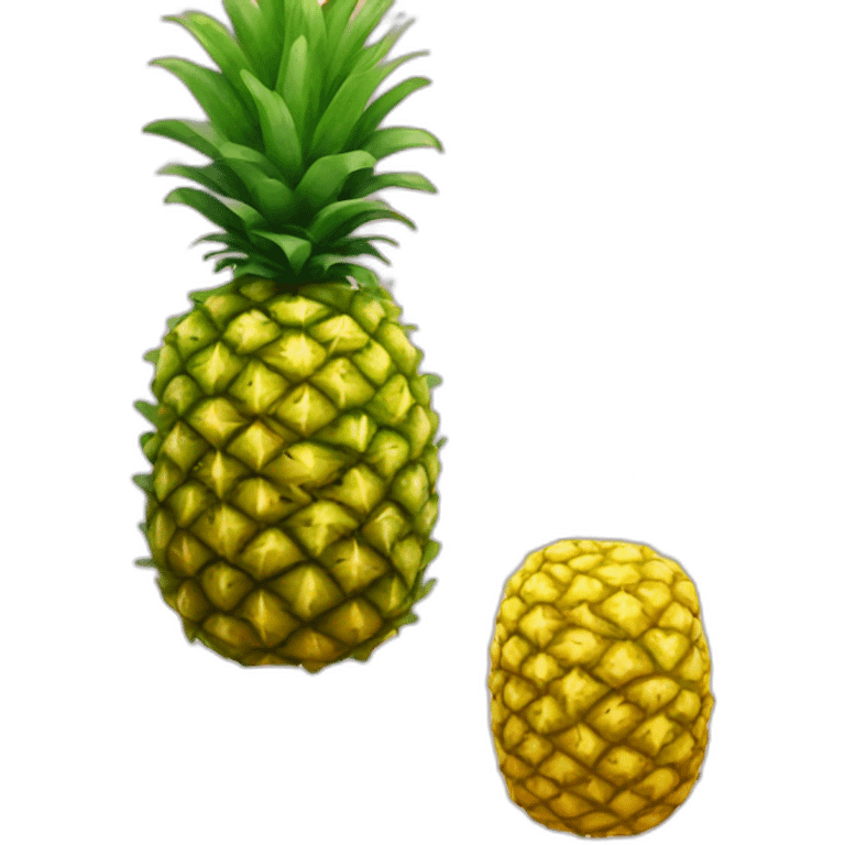 ananas hyperrealistic emoji