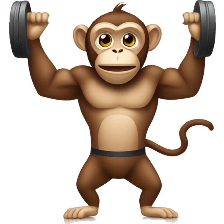 Monkey in the gym emoji