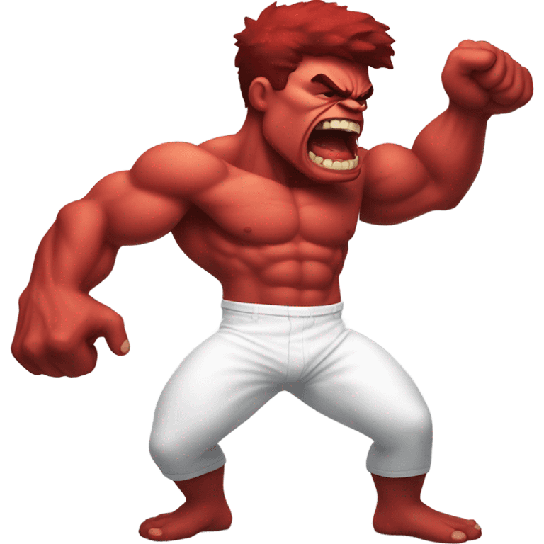 Red hulk twerking emoji