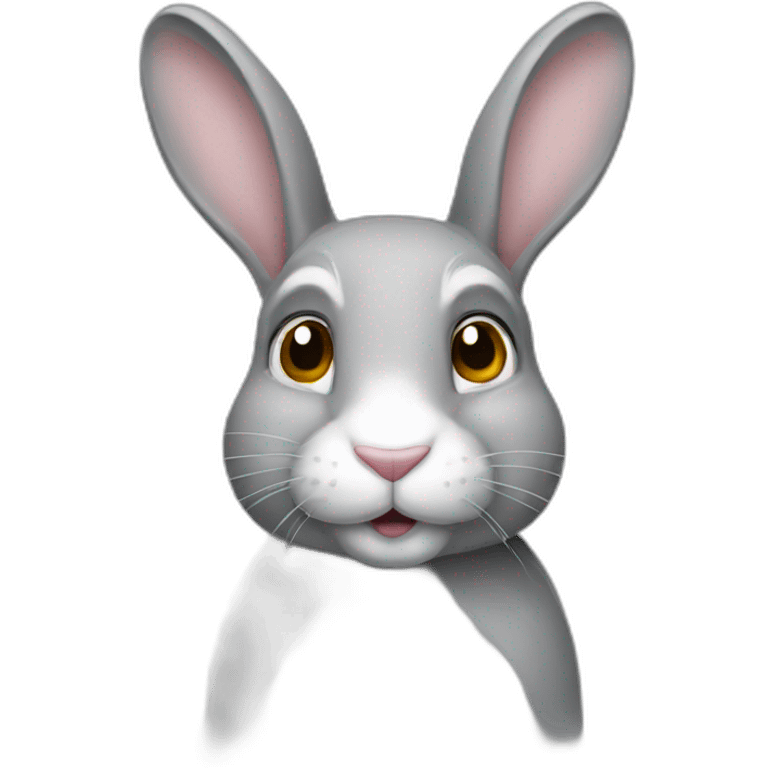 Lapin gris emoji