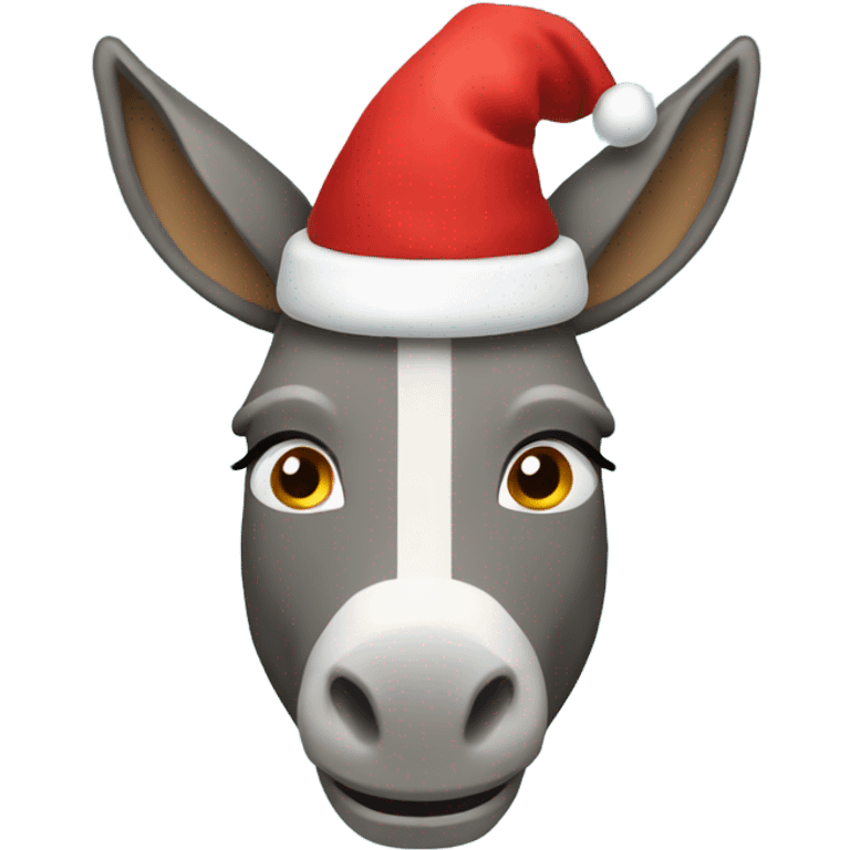 Christmas donkey emoji