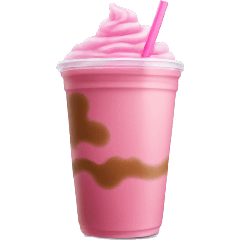 pink iced coffee emoji