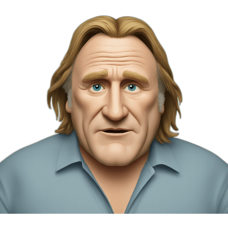 Gérard Depardieu qui fume de la weed emoji