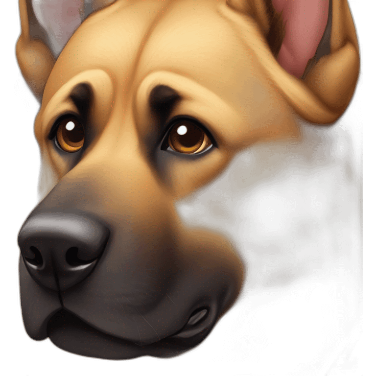 Fat malinois dog emoji