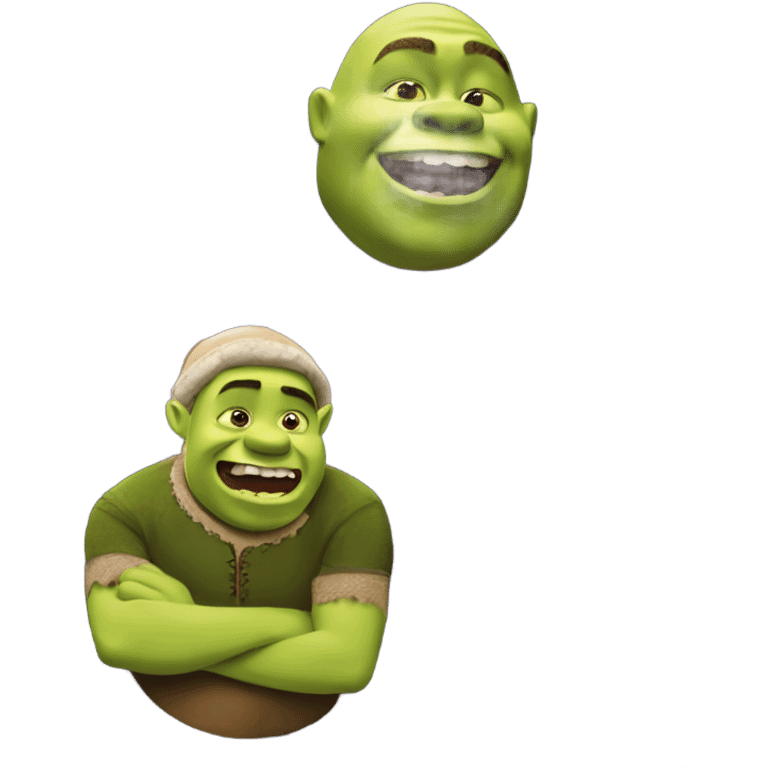 Shrek eating gingerbread  emoji