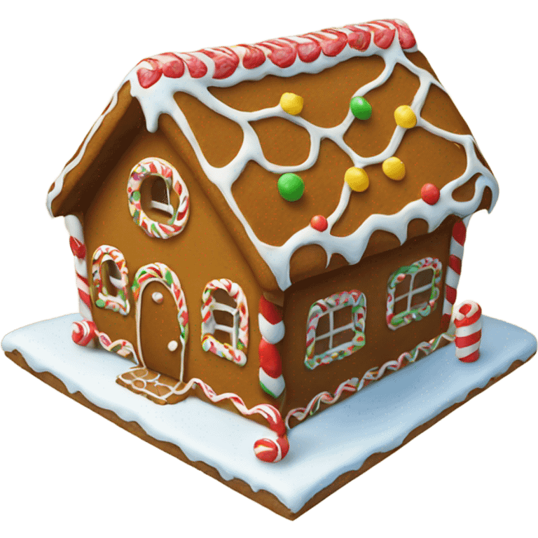 gingerbread house emoji