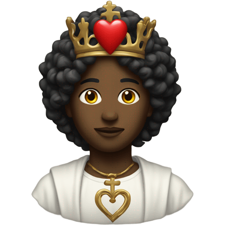 black sacred heart emoji