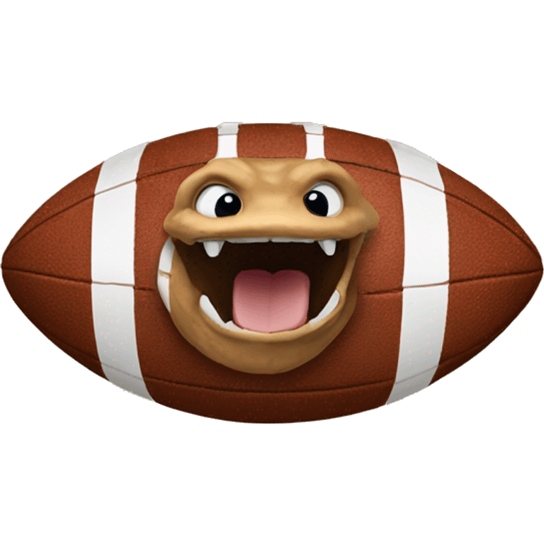 Copperhead with a football emoji