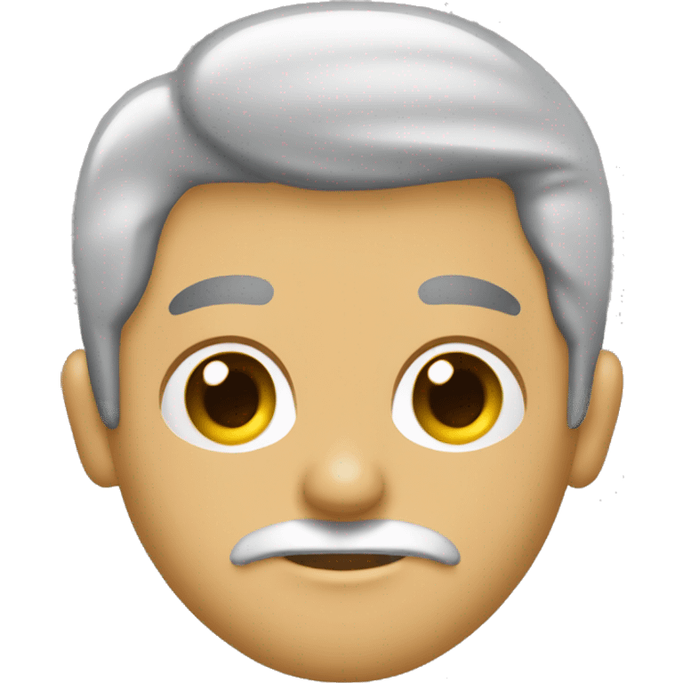 Hombre calvo con barba y mujer con cabello largo emoji