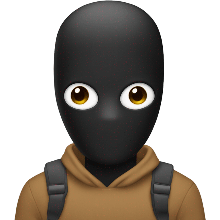 Rob black mask emoji