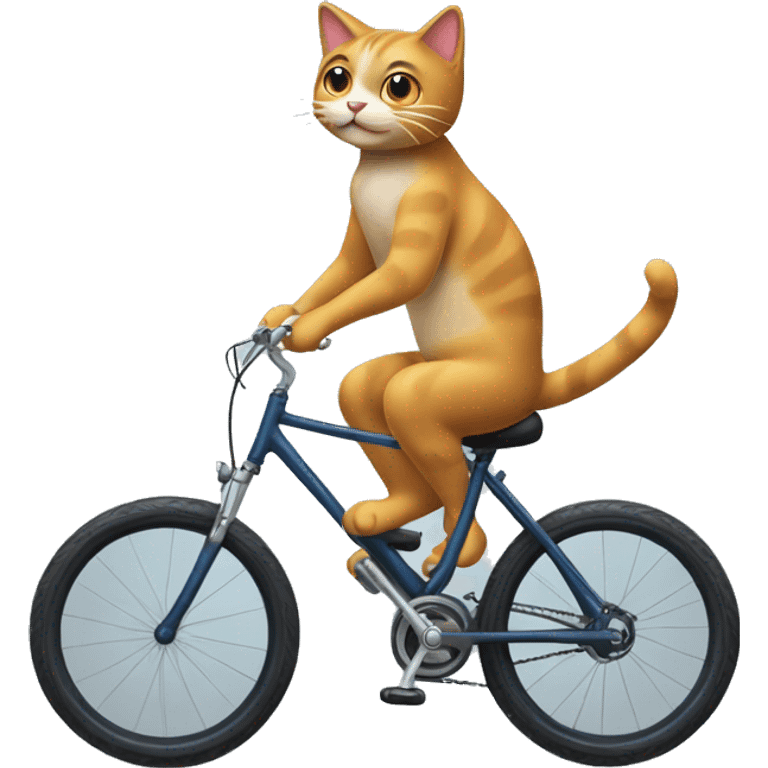 Gato montando bicicleta  emoji