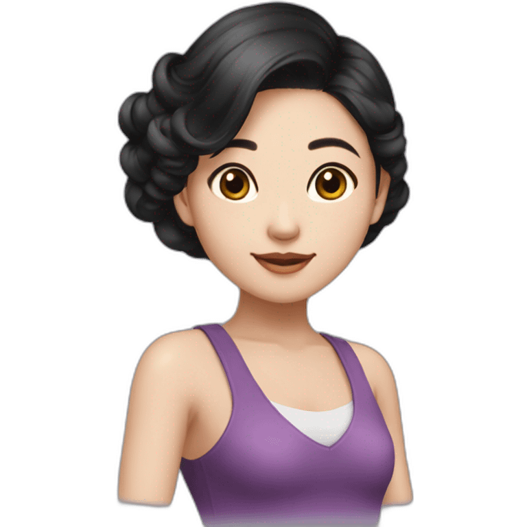 Evelyn Cathy Widjaja - asian black hair girl emoji