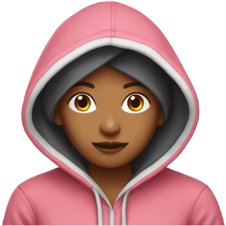 my wife with hoodie emoji