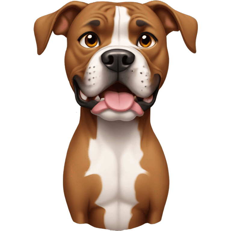 Pitbull boxer cartoon emoji