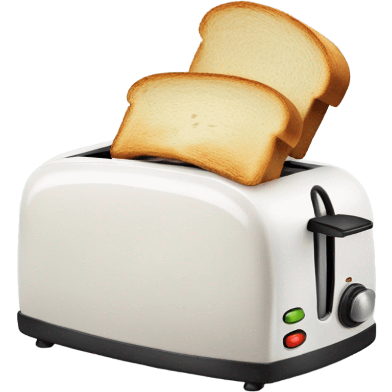 Toaster with bread emoji