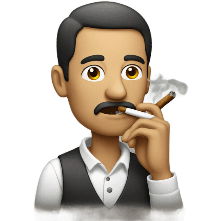 man smoking emoji